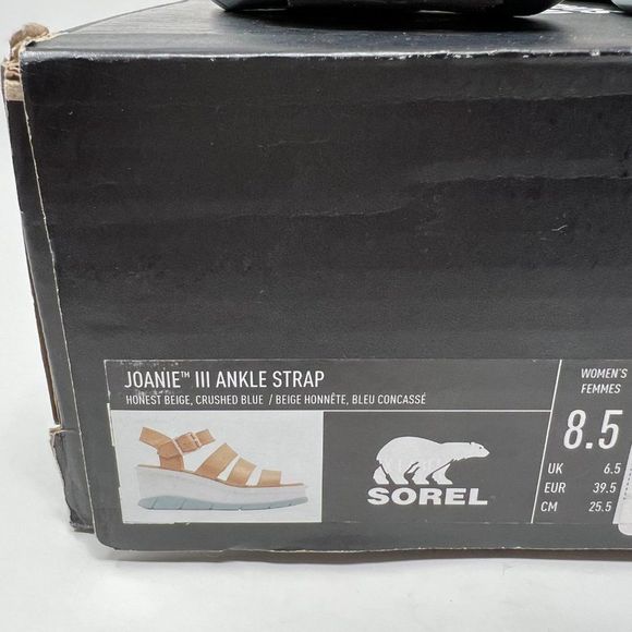 Sorel Tan and White Women's Sandals - Picture 2 of 11